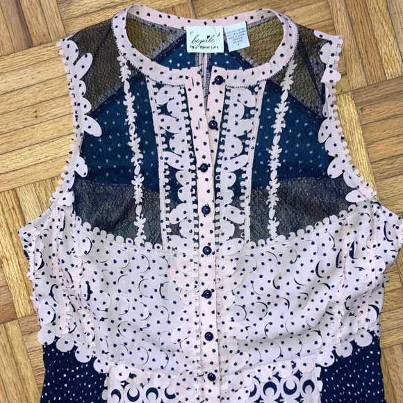 Anthropologie BEGUILE by Byron Lars Lasercut Sheath Lace Midi Dress 8 NWOT - Picture 14 of 16